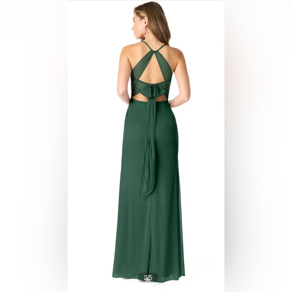 Azazie Dorita Bridesmaid Dress in Dark Green - Picture 2 of 2